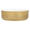 Ruvati 14 inch Bathroom Vessel Sink Round Gold Decorative Art Above Vanity Counter White Ceramic RVB0314WG - alternate 6